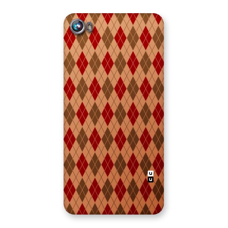 Tiny Checks Diamond Back Case for Micromax Canvas Fire 4 A107