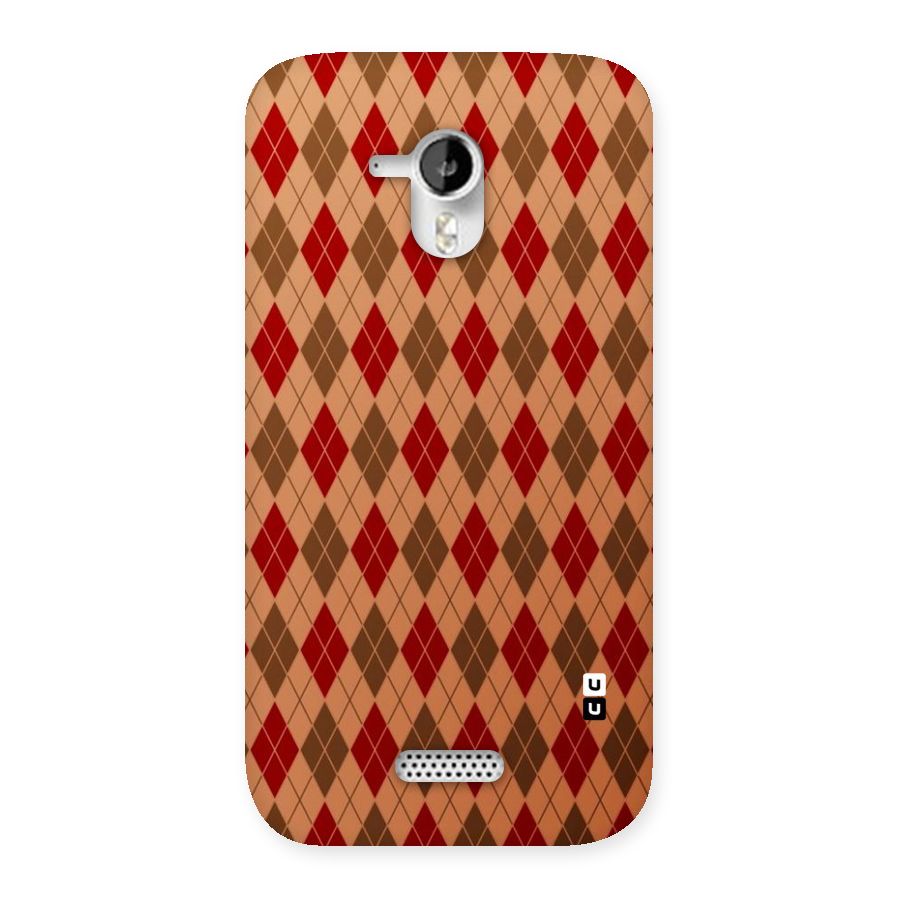 Tiny Checks Diamond Back Case for Micromax Canvas HD A116