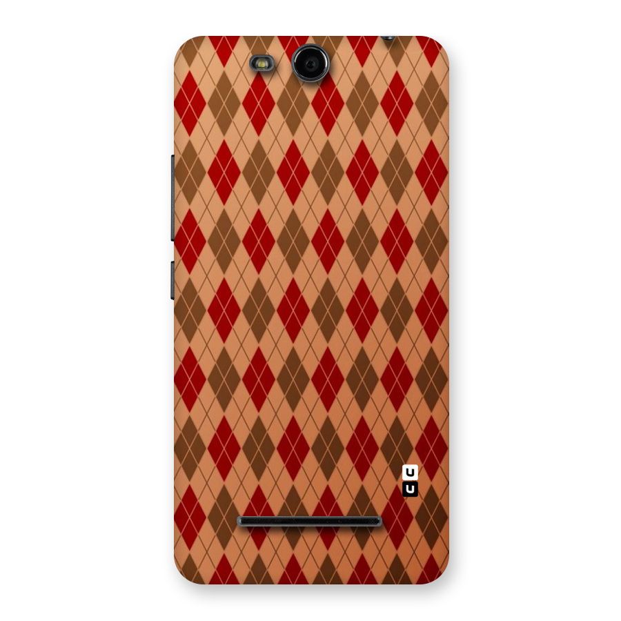 Tiny Checks Diamond Back Case for Micromax Canvas Juice 3 Q392