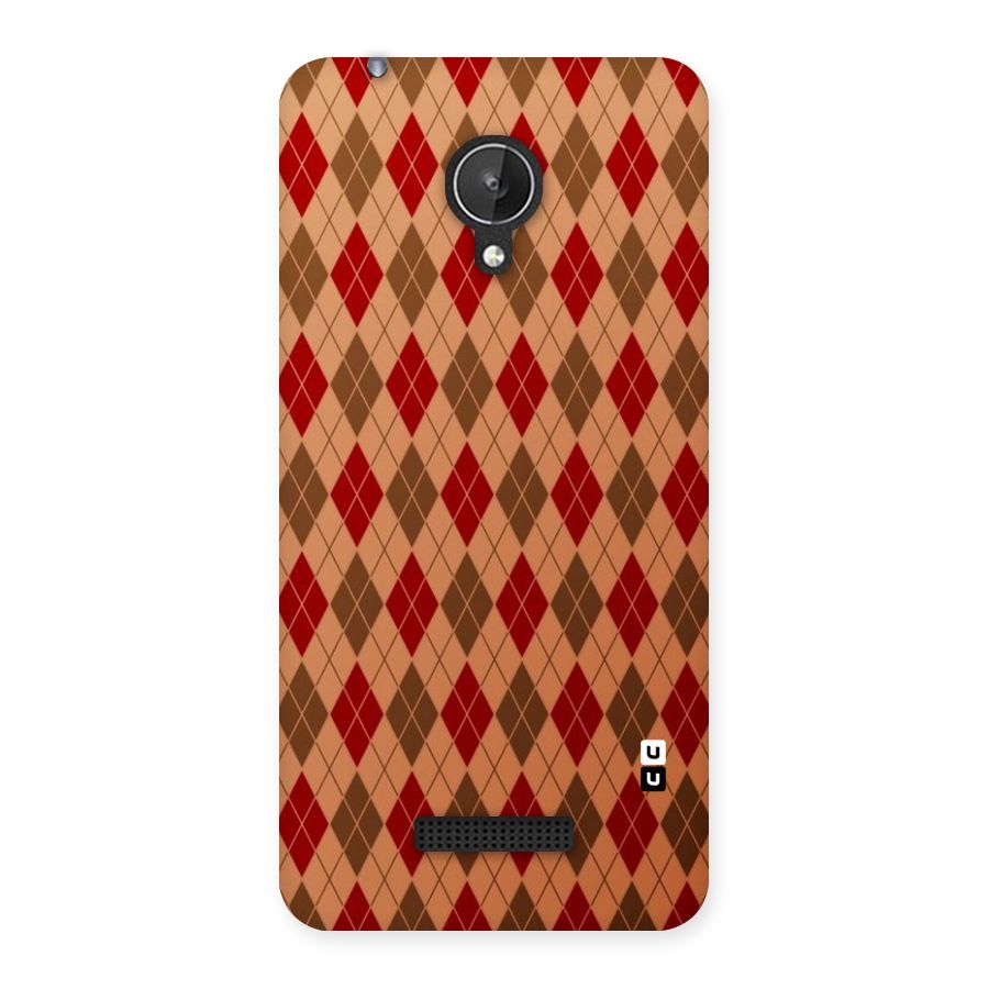 Tiny Checks Diamond Back Case for Micromax Canvas Spark Q380