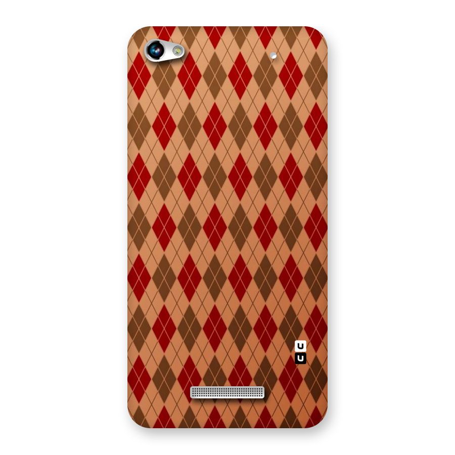 Tiny Checks Diamond Back Case for Micromax Hue 2