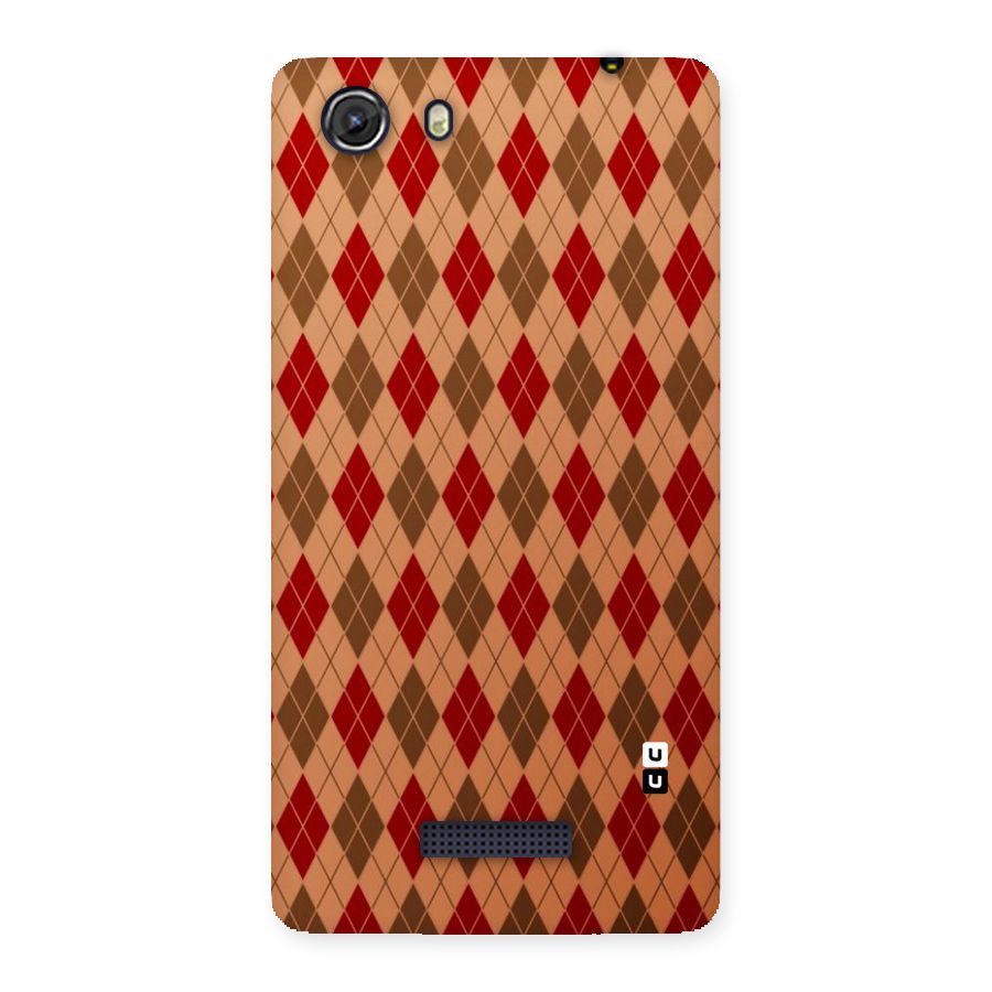 Tiny Checks Diamond Back Case for Micromax Unite 3