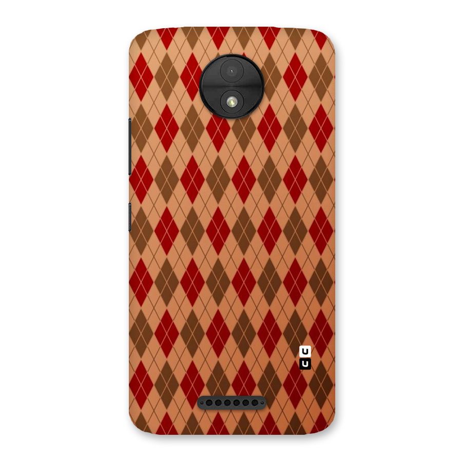 Tiny Checks Diamond Back Case for Moto C