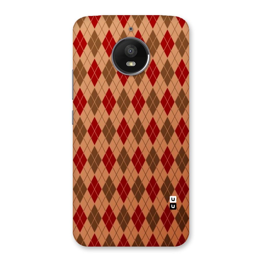 Tiny Checks Diamond Back Case for Moto E4 Plus