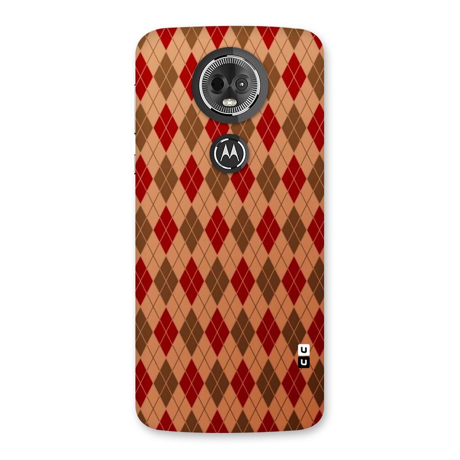 Tiny Checks Diamond Back Case for Moto E5 Plus