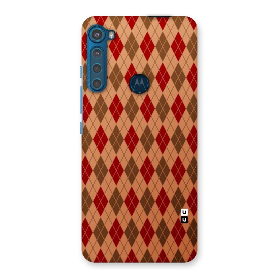 Tiny Checks Diamond Back Case for Motorola One Fusion Plus