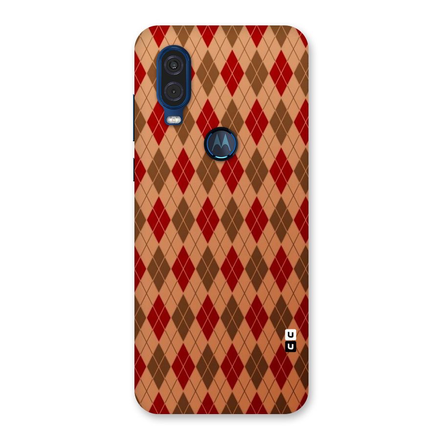 Tiny Checks Diamond Back Case for Motorola One Vision