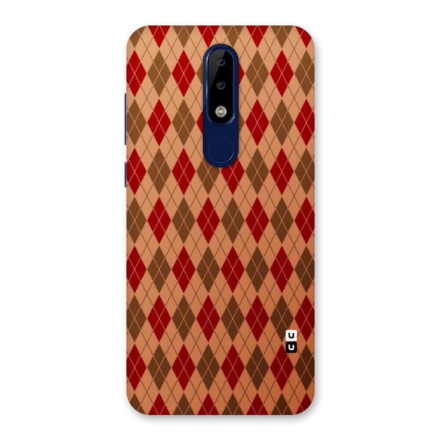 Tiny Checks Diamond Back Case for Nokia 5.1 Plus