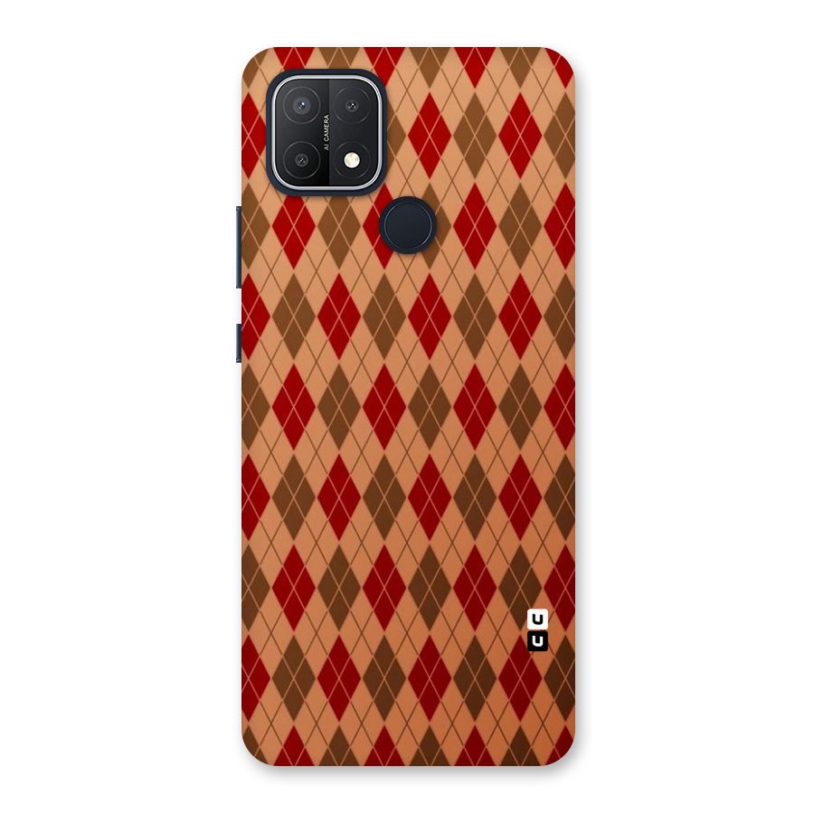 Tiny Checks Diamond Back Case for Oppo A15s