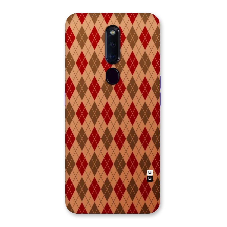 Tiny Checks Diamond Back Case for Oppo F11 Pro