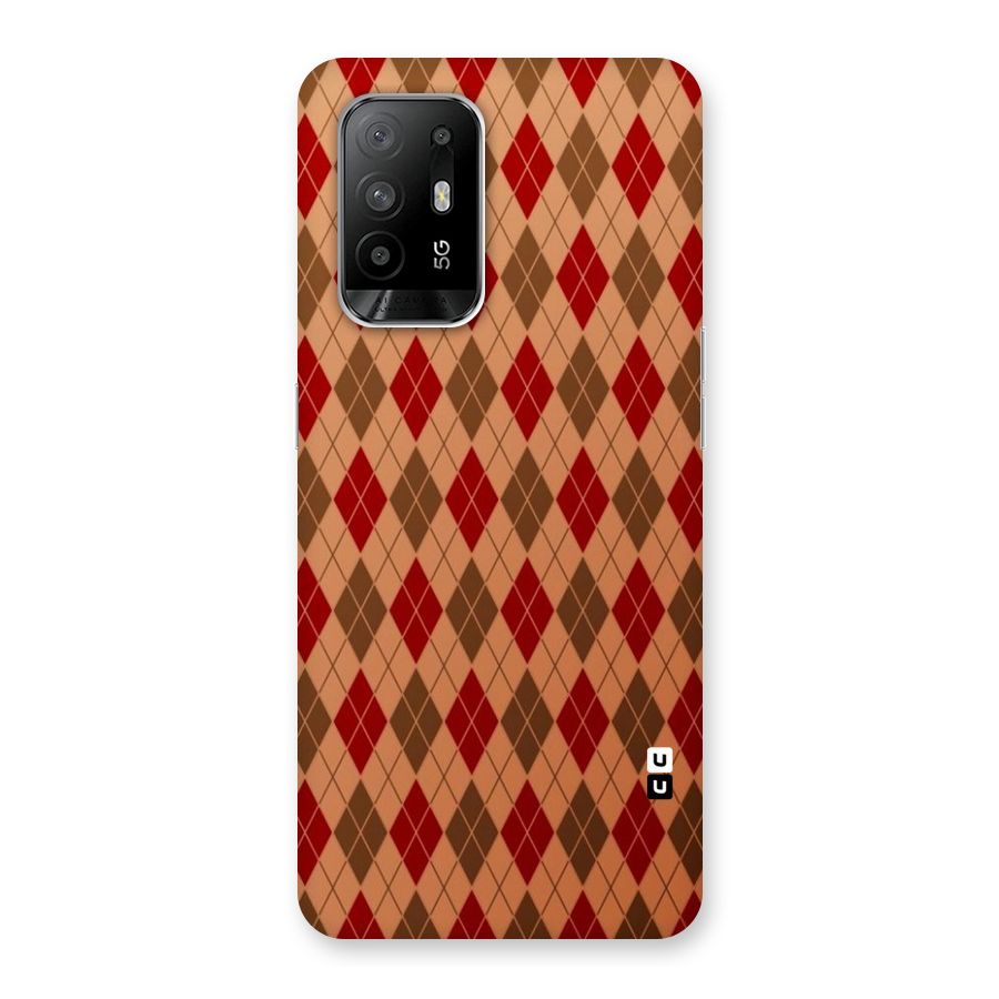 Tiny Checks Diamond Back Case for Oppo F19 Pro Plus 5G