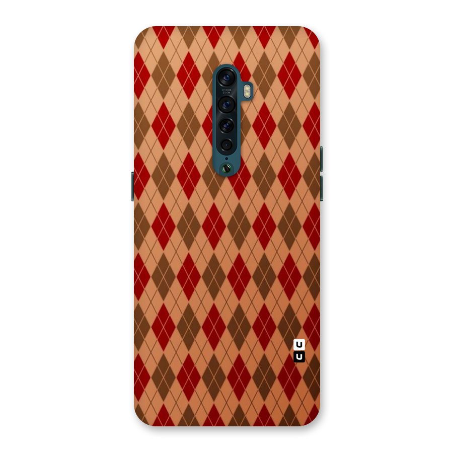 Tiny Checks Diamond Back Case for Oppo Reno2