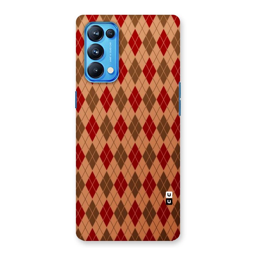 Tiny Checks Diamond Back Case for Oppo Reno5 Pro 5G