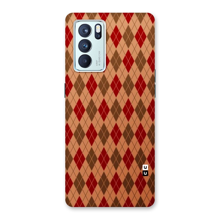 Tiny Checks Diamond Back Case for Oppo Reno6 Pro 5G