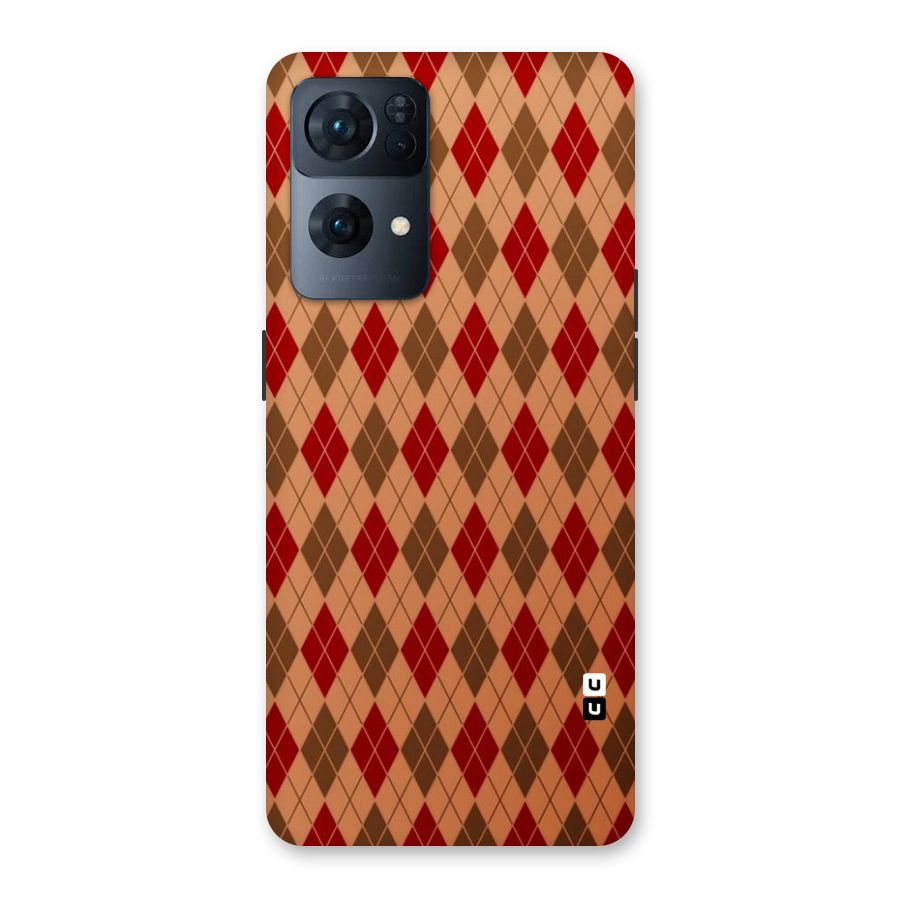 Tiny Checks Diamond Back Case for Oppo Reno7 Pro 5G