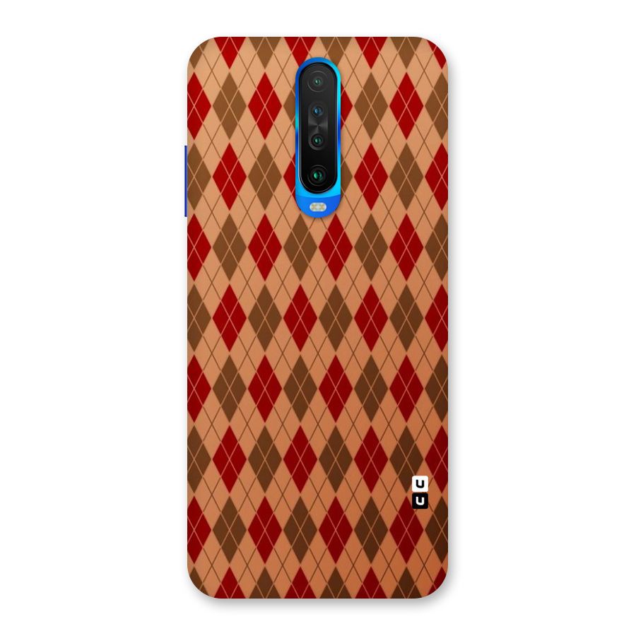Tiny Checks Diamond Back Case for Poco X2