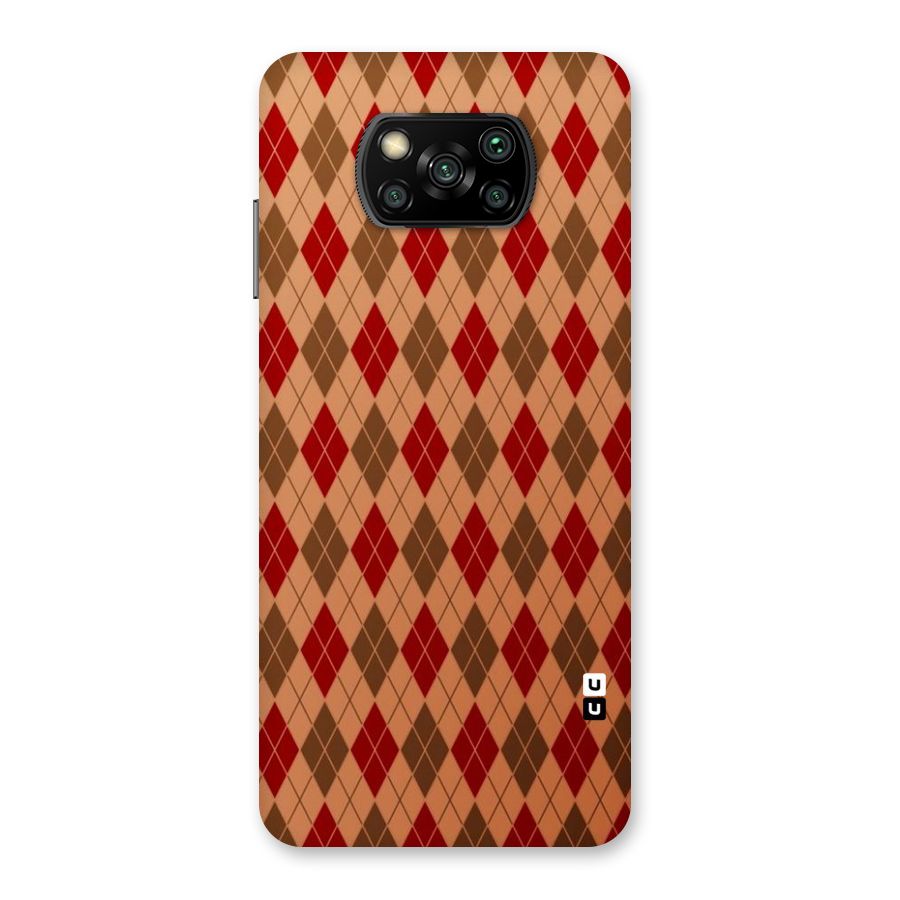 Tiny Checks Diamond Back Case for Poco X3