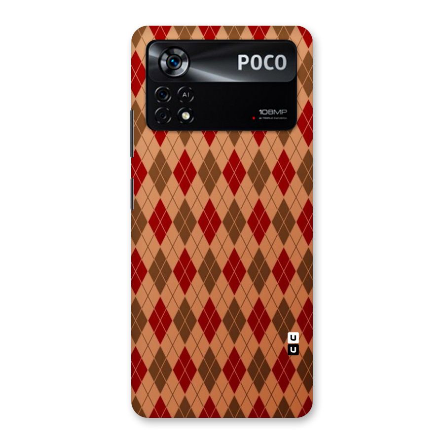Tiny Checks Diamond Back Case for Poco X4 Pro 5G
