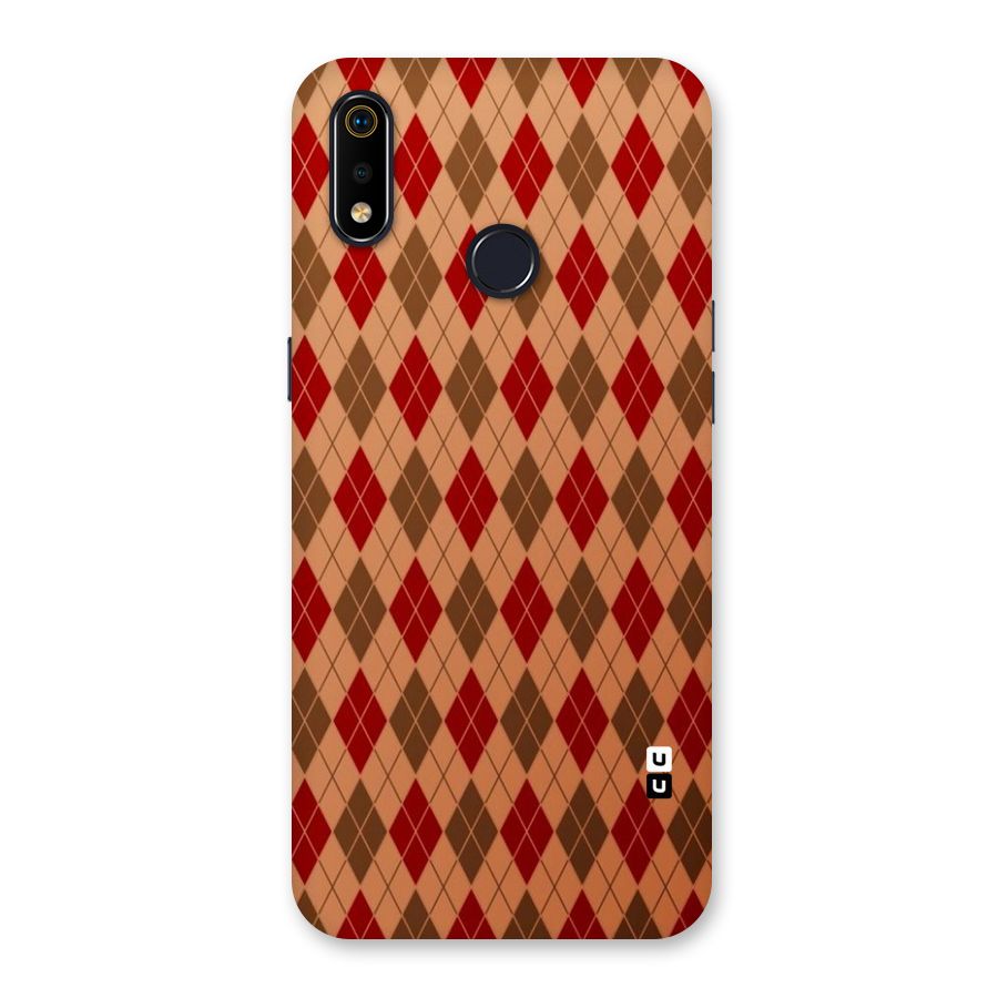 Tiny Checks Diamond Back Case for Realme 3i