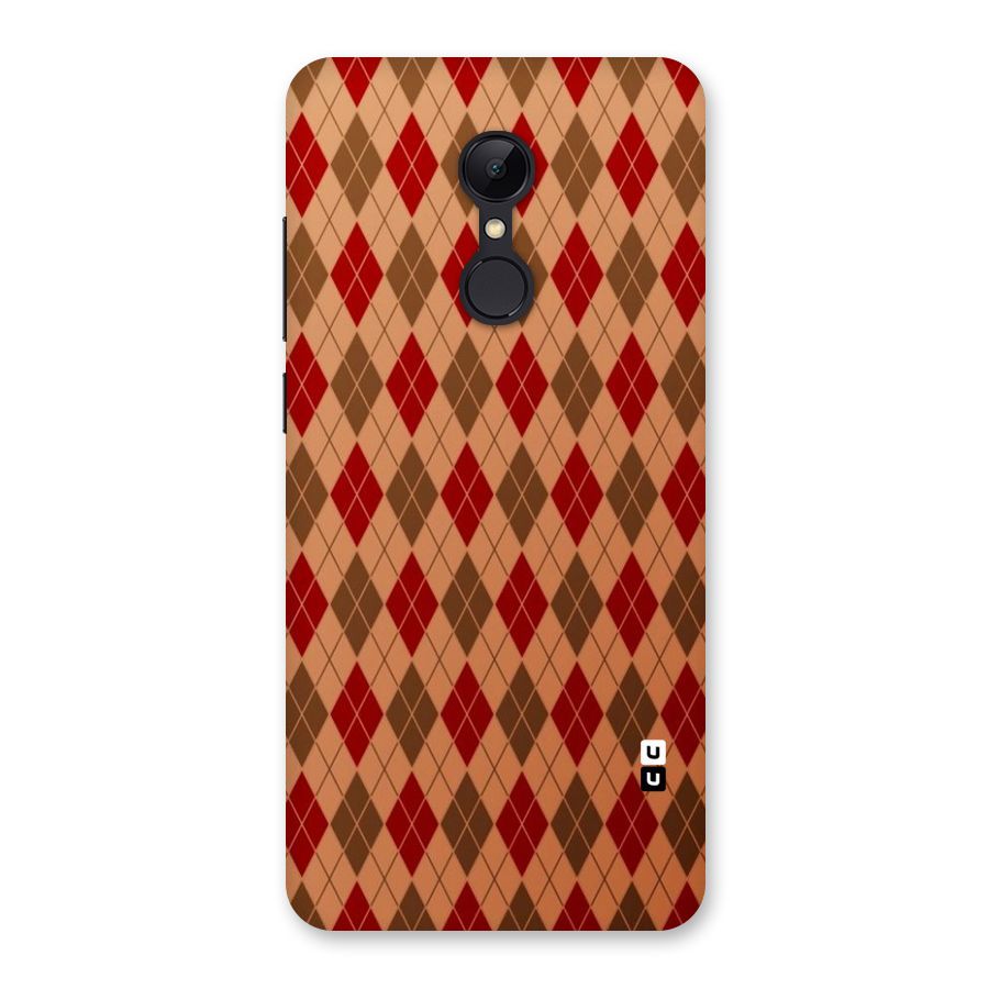 Tiny Checks Diamond Back Case for Redmi 5