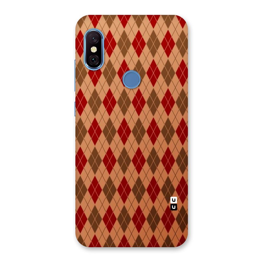 Tiny Checks Diamond Back Case for Redmi Note 6 Pro
