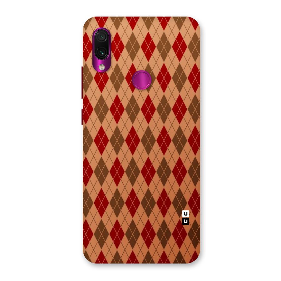 Tiny Checks Diamond Back Case for Redmi Note 7 Pro