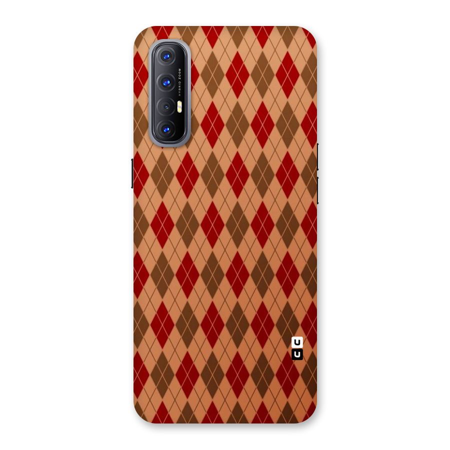 Tiny Checks Diamond Back Case for Reno3 Pro
