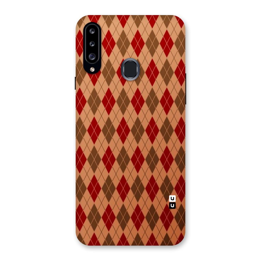 Tiny Checks Diamond Back Case for Samsung Galaxy A20s