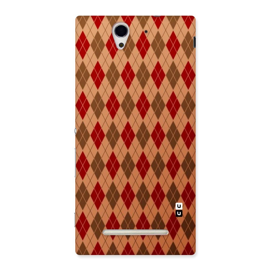 Tiny Checks Diamond Back Case for Sony Xperia C3