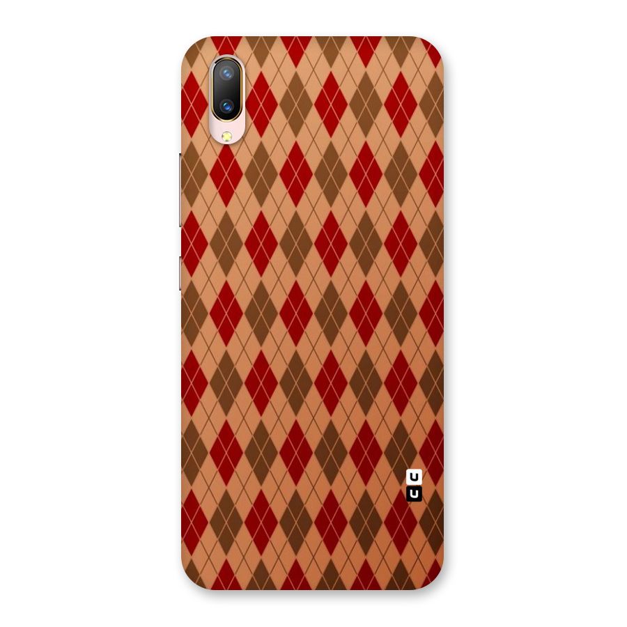 Tiny Checks Diamond Back Case for Vivo V11 Pro