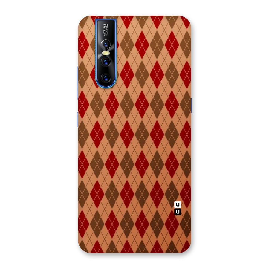 Tiny Checks Diamond Back Case for Vivo V15 Pro