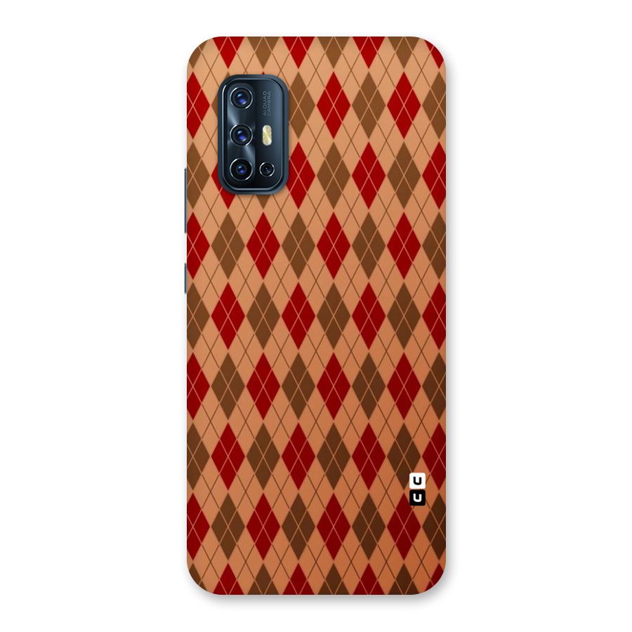 Tiny Checks Diamond Back Case for Vivo V17