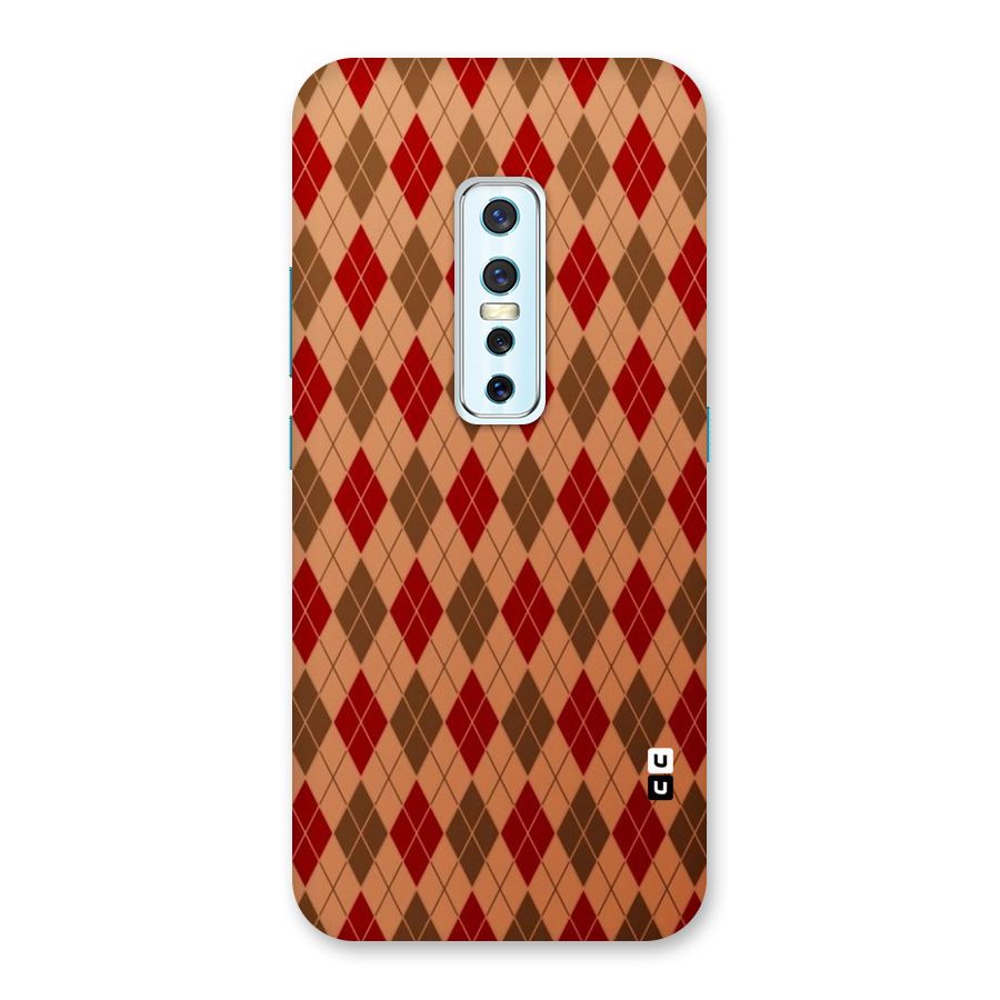 Tiny Checks Diamond Back Case for Vivo V17 Pro