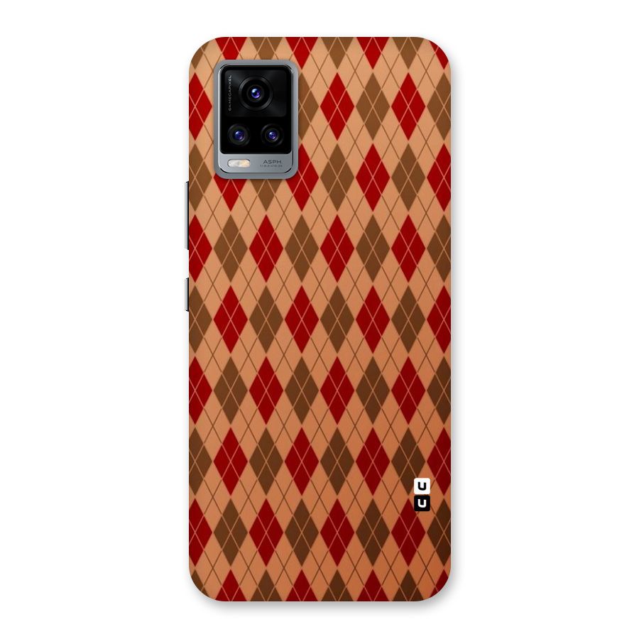 Tiny Checks Diamond Back Case for Vivo V20