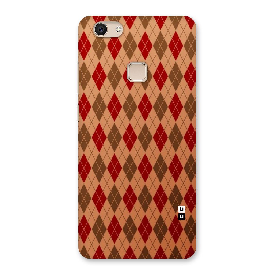 Tiny Checks Diamond Back Case for Vivo V7