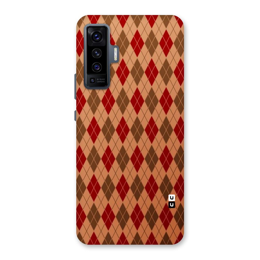 Tiny Checks Diamond Back Case for Vivo X50