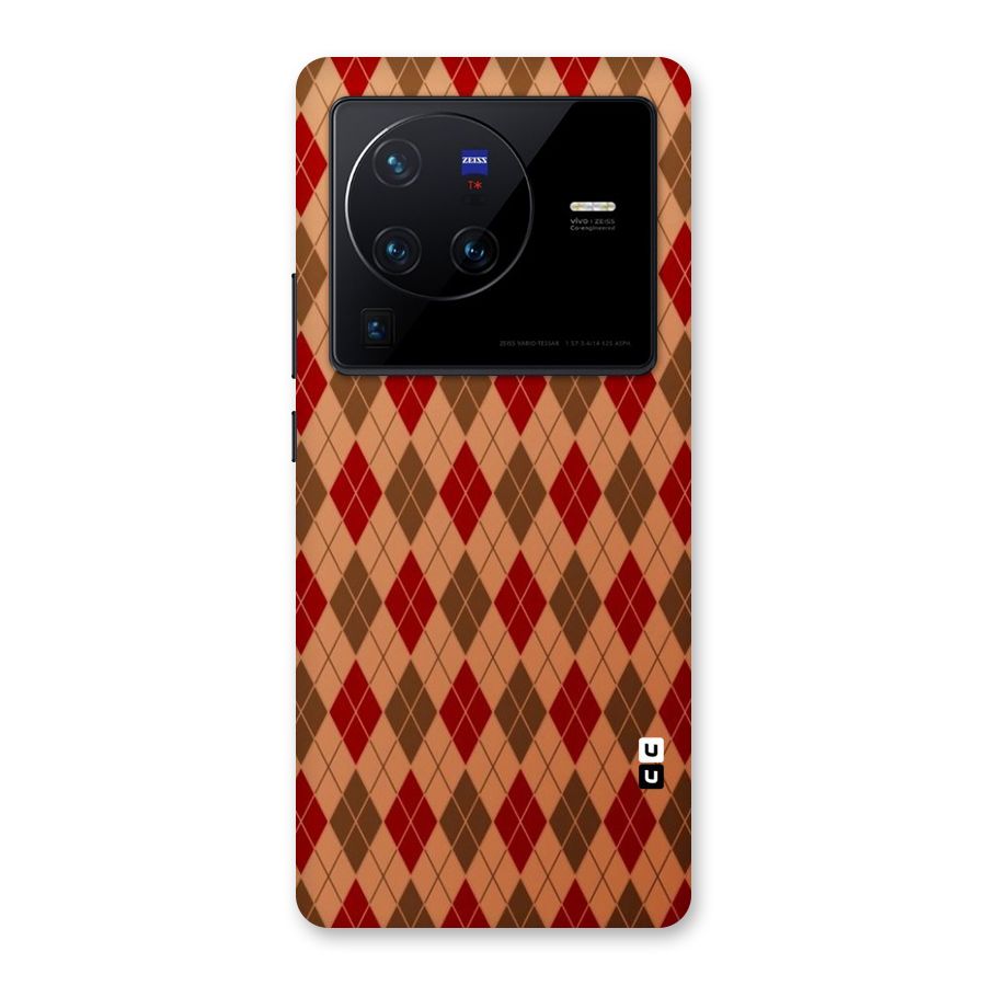 Tiny Checks Diamond Back Case for Vivo X80 Pro