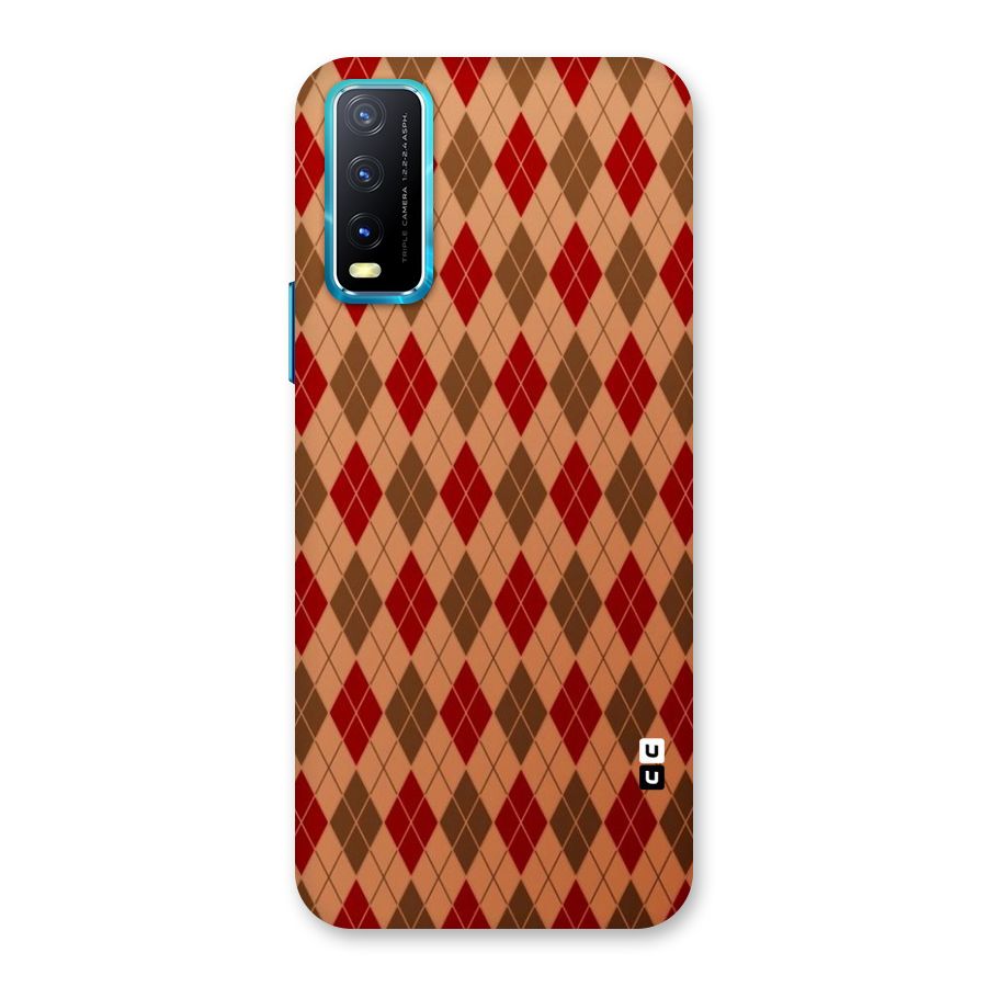 Tiny Checks Diamond Back Case for Vivo Y20