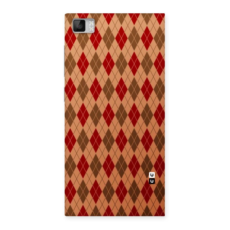 Tiny Checks Diamond Back Case for Xiaomi Mi3