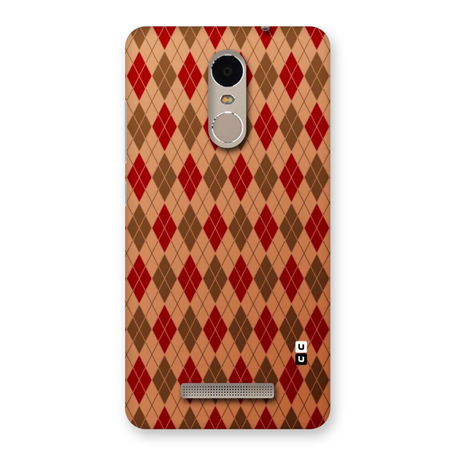 Tiny Checks Diamond Back Case for Xiaomi Redmi Note 3