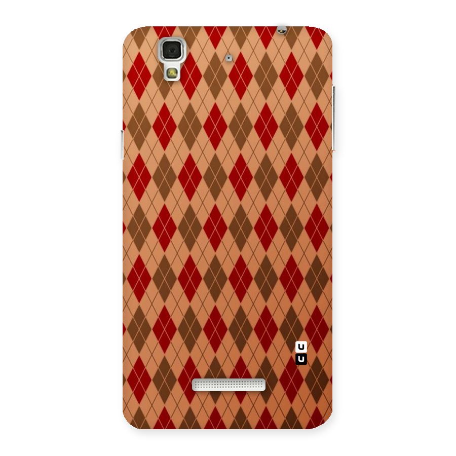 Tiny Checks Diamond Back Case for Yu Yureka