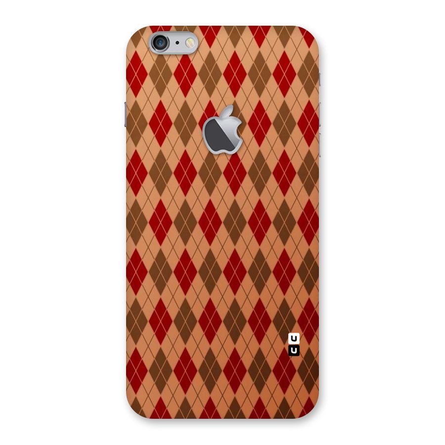 Tiny Checks Diamond Back Case for iPhone 6 Plus 6S Plus Logo Cut
