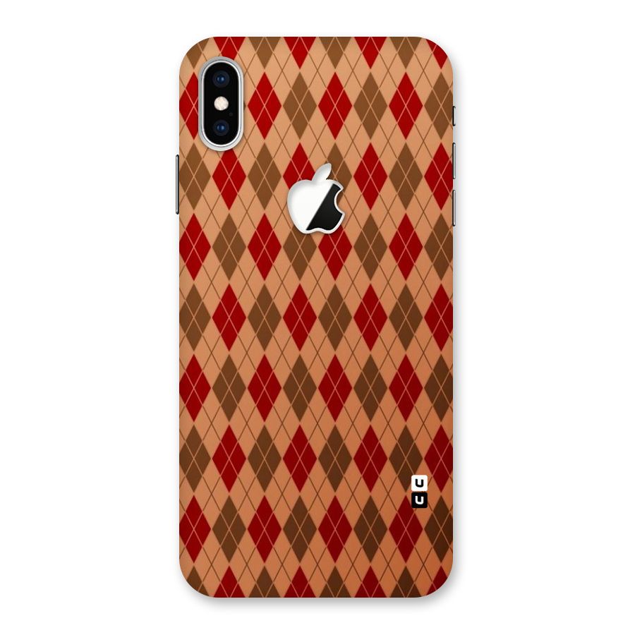 Tiny Checks Diamond Back Case for iPhone XS Max Apple Cut