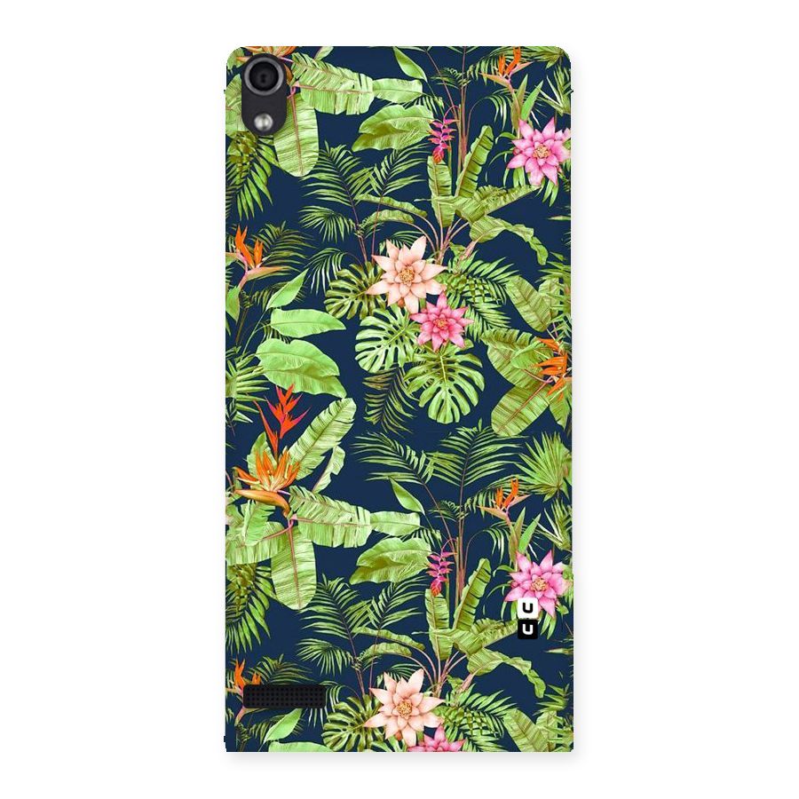 Tiny Flower Leaves Back Case for Ascend P6