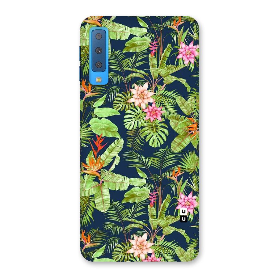Tiny Flower Leaves Back Case for Galaxy A7 (2018)