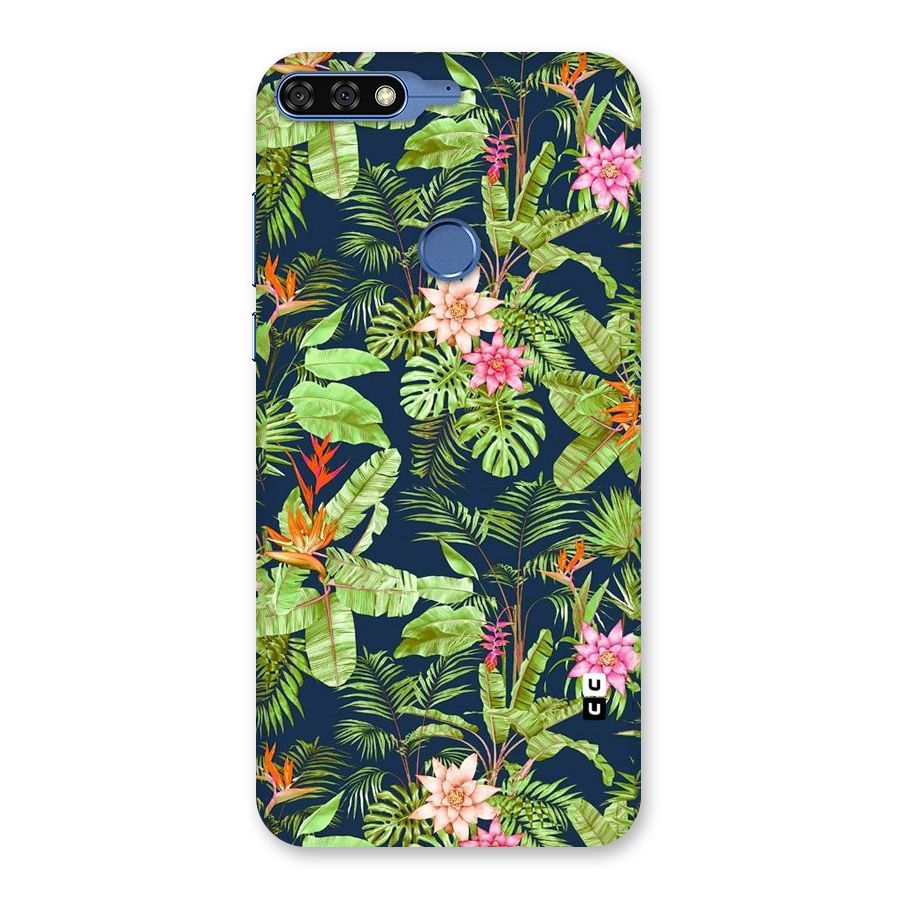 Tiny Flower Leaves Back Case for Honor 7C