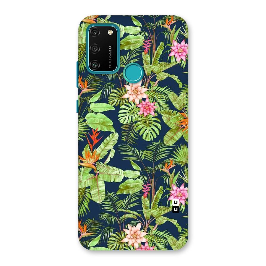Tiny Flower Leaves Back Case for Honor 9A