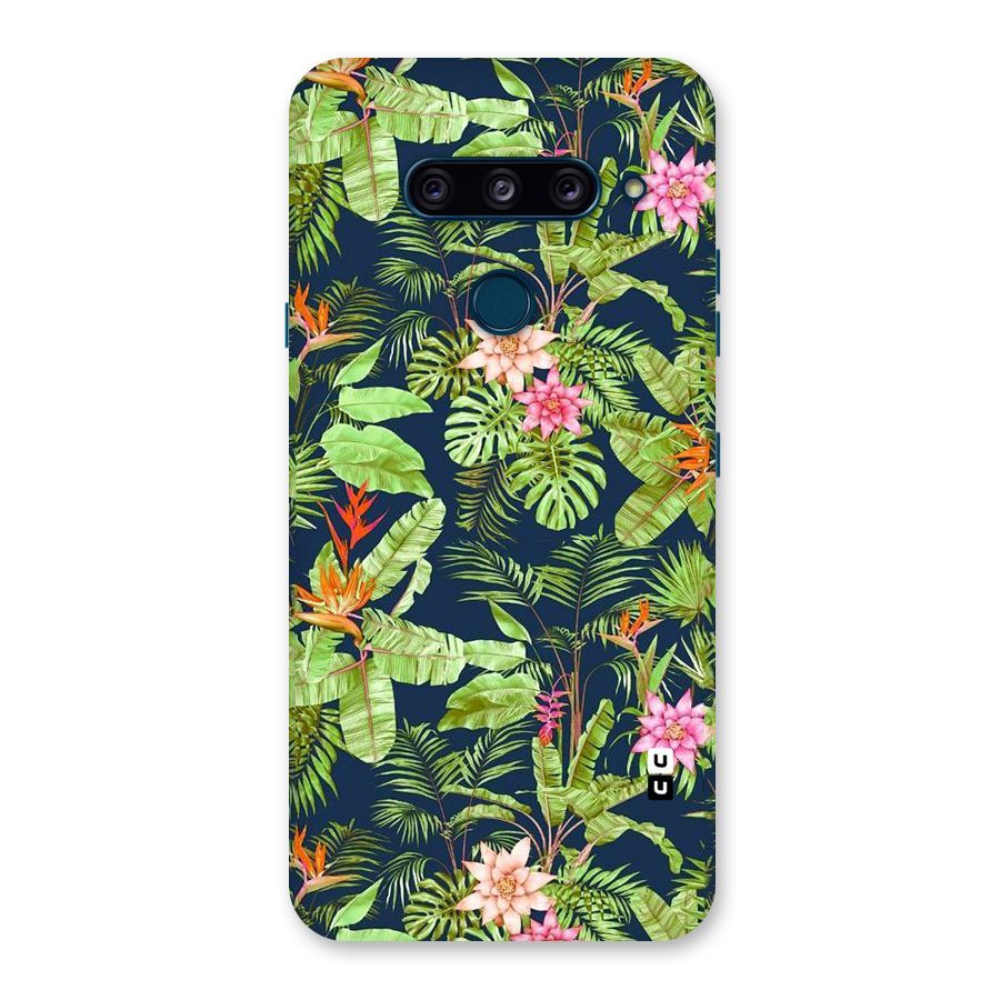 Tiny Flower Leaves Back Case for LG  V40 ThinQ