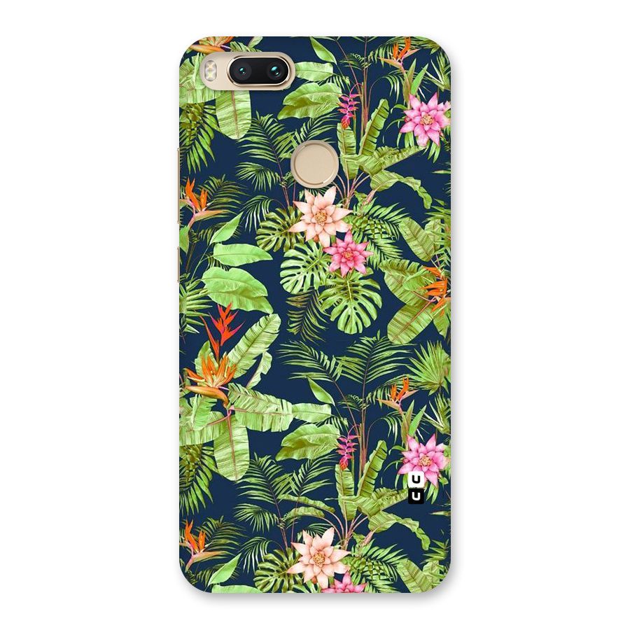 Tiny Flower Leaves Back Case for Mi A1