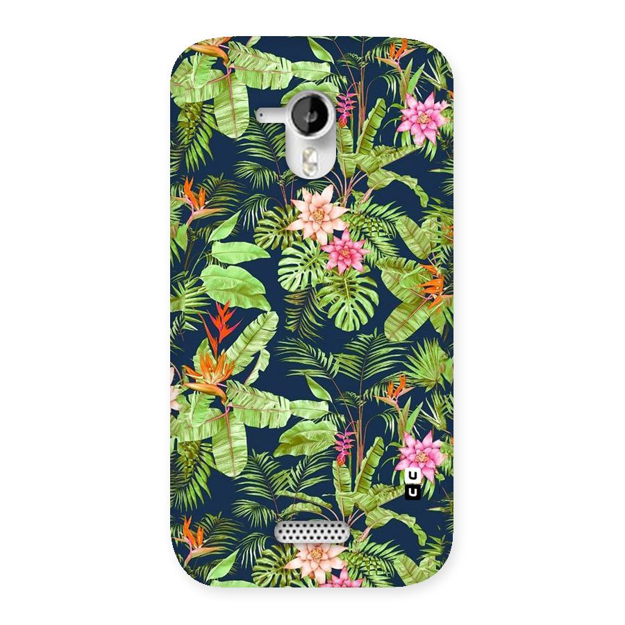 Tiny Flower Leaves Back Case for Micromax Canvas HD A116